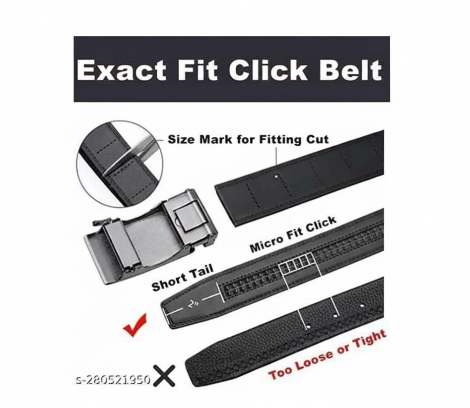 Auto Lock Belt – Pattern Black