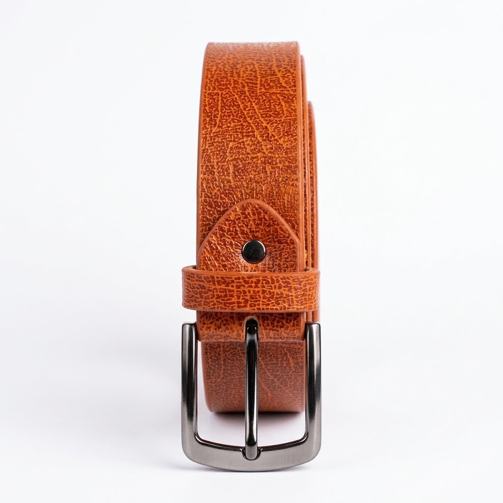 🟤 Vintage Brown Leather Belt – Premium Casual & Formal Belt