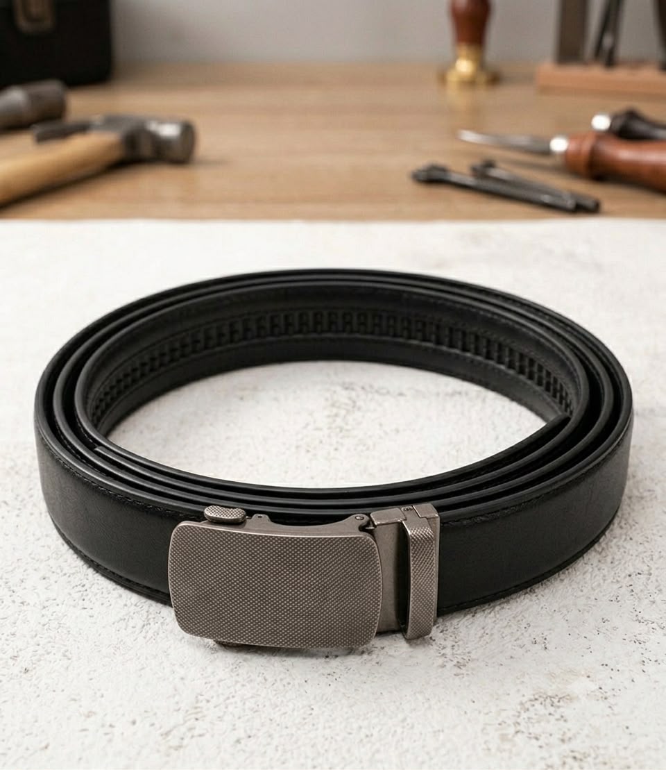 Premium Men's Auto Lock Belt-BLACK