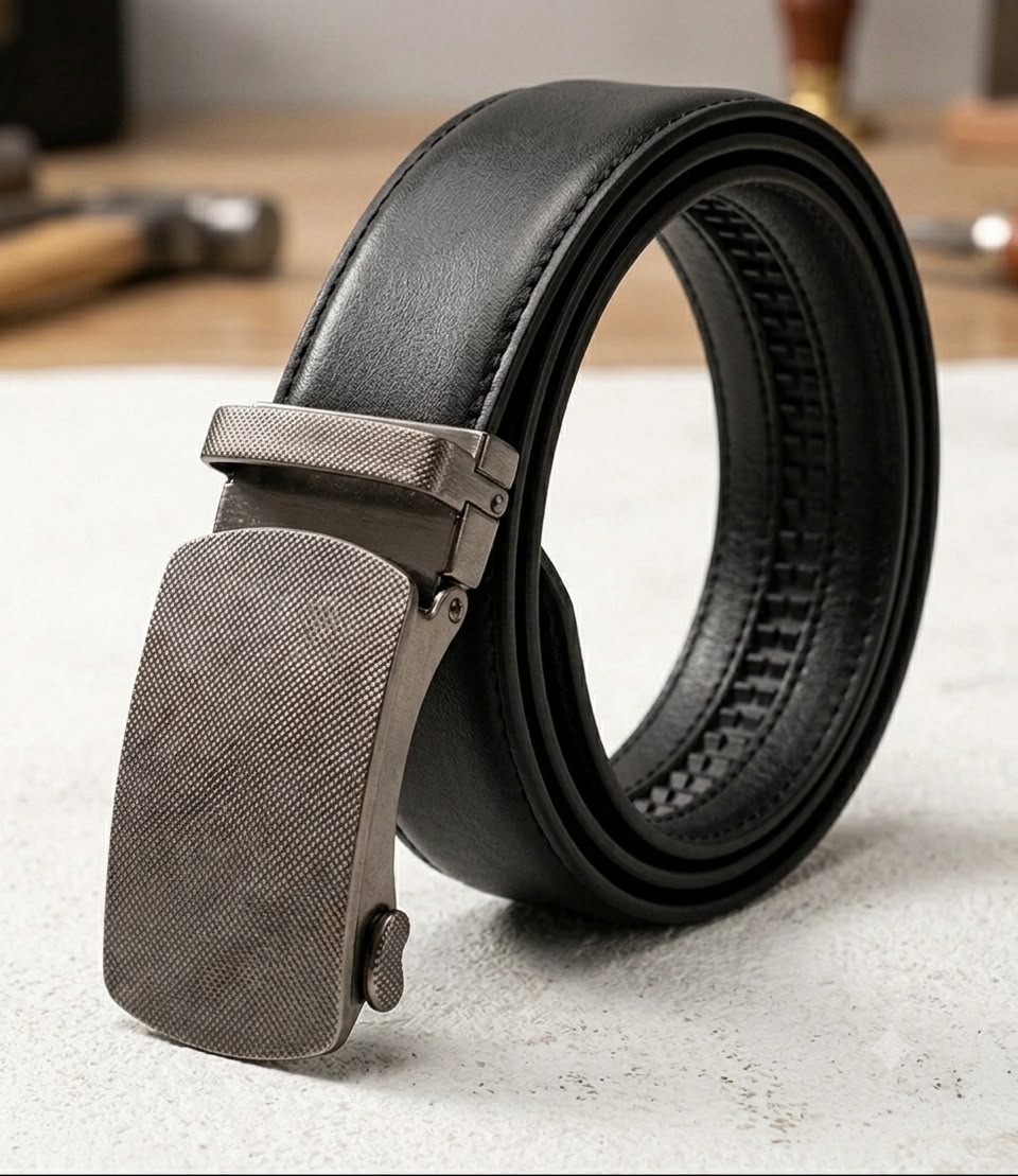 Premium Men's Auto Lock Belt-BLACK