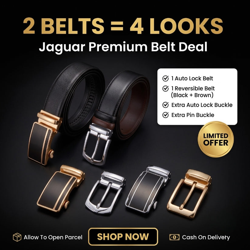 Jaguar Premium Deal – 2 Belts 4 Stylish Looks