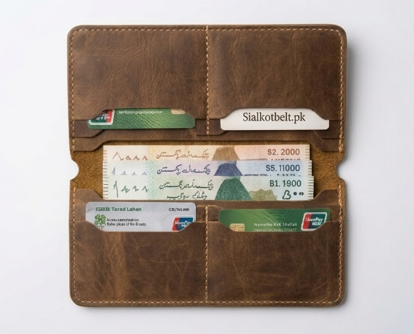 Premium Handcrafted Clipper Leather Long Wallet