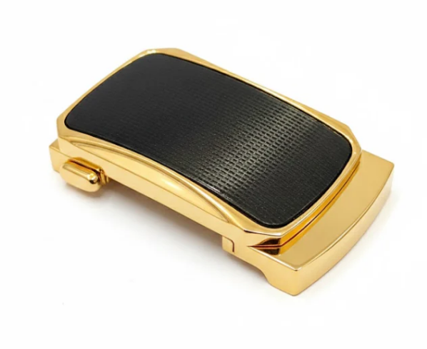 Premium Golden & Black Automatic Ratchet Buckle