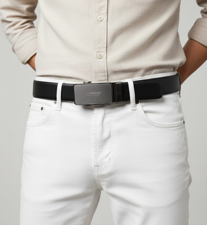 Imported Ratchet Belt – Grain Black