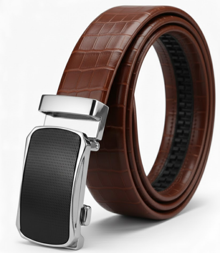 Premium Men’s Auto Lock Belt Ratchet Brown