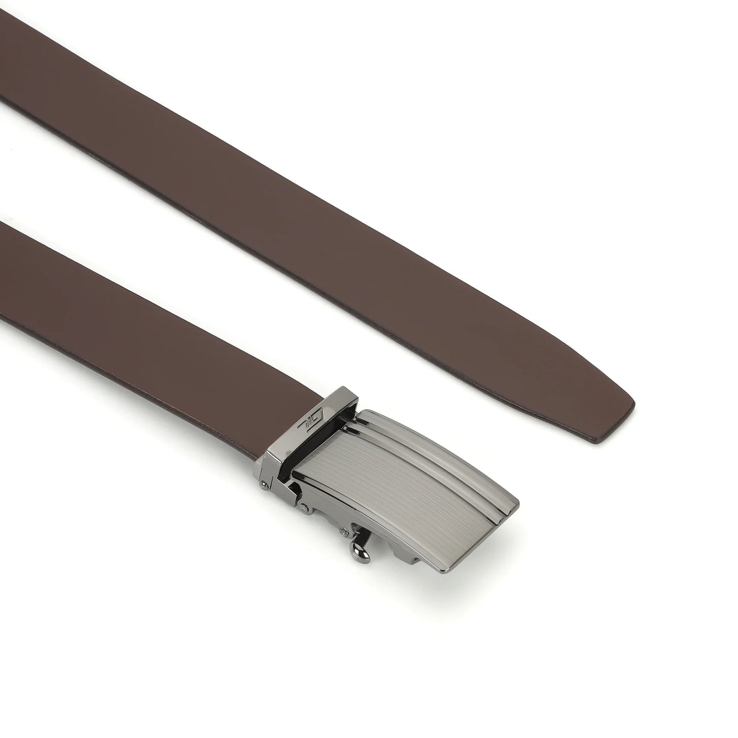 Premium Style Auto Lock Belt Brown Color