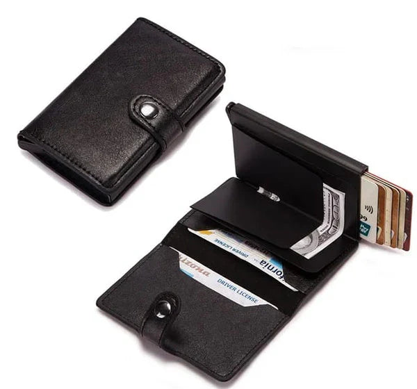 PU Leather Wallet & Pop-Up Card Holder