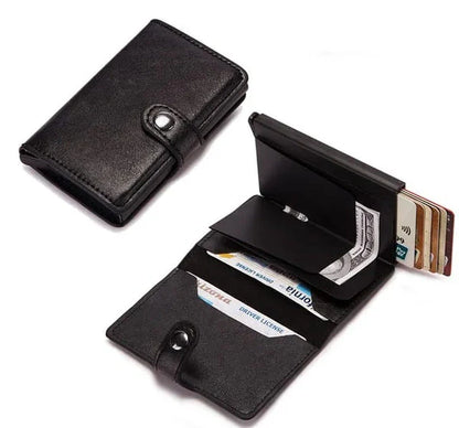 PU Leather Wallet & Pop-Up Card Holder