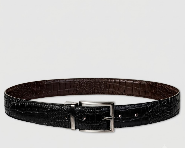 Premium Double-Sided 100% Pure Genuine Leather Belt🖤