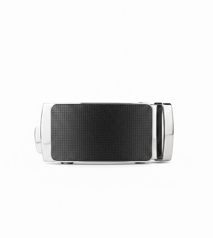 Sleek Gunmetal & Carbon-Black Automatic Buckle