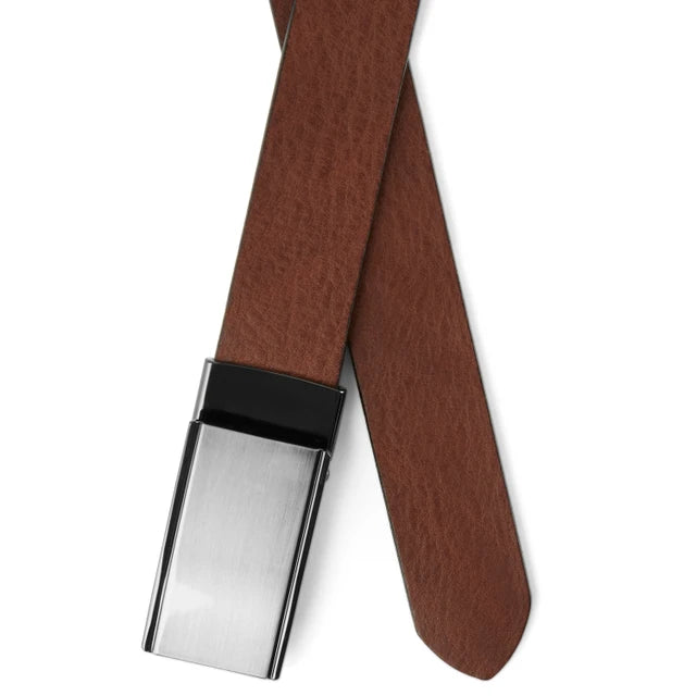 Premium Style Auto Lock Belt Brown Color