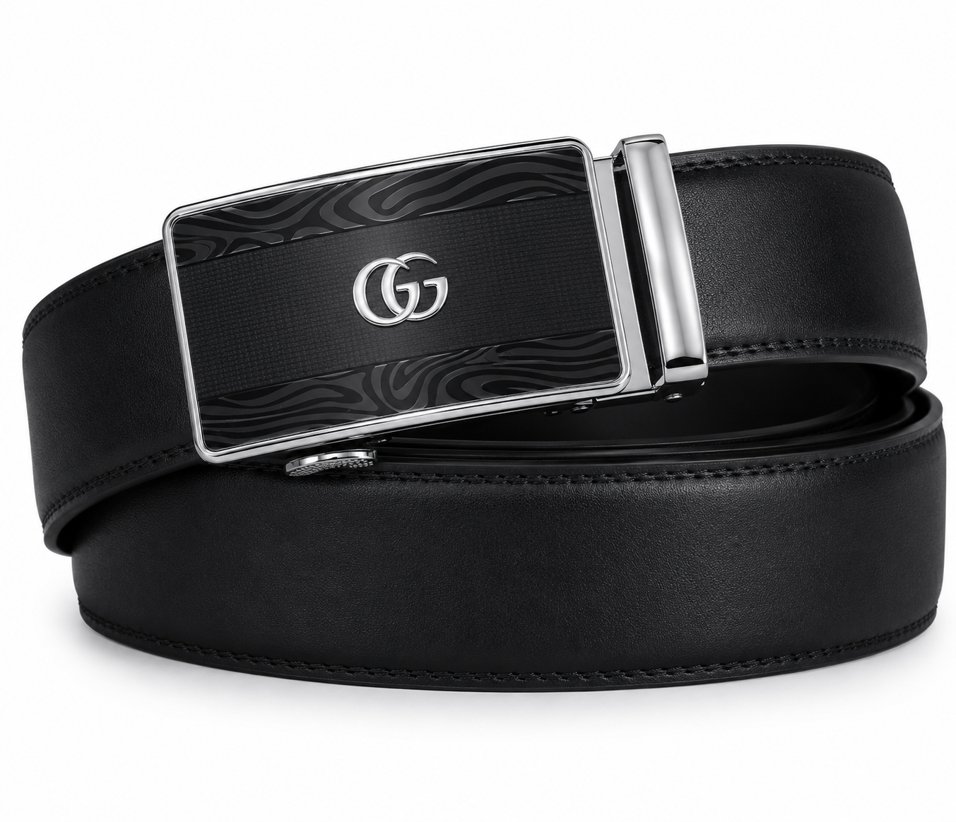 Elevate Your Elite Look: Men’s Premium Auto Lock Belt Black
