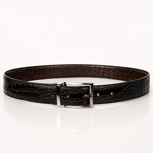 Premium Double-Sided 100% Pure Genuine Leather Belt🖤