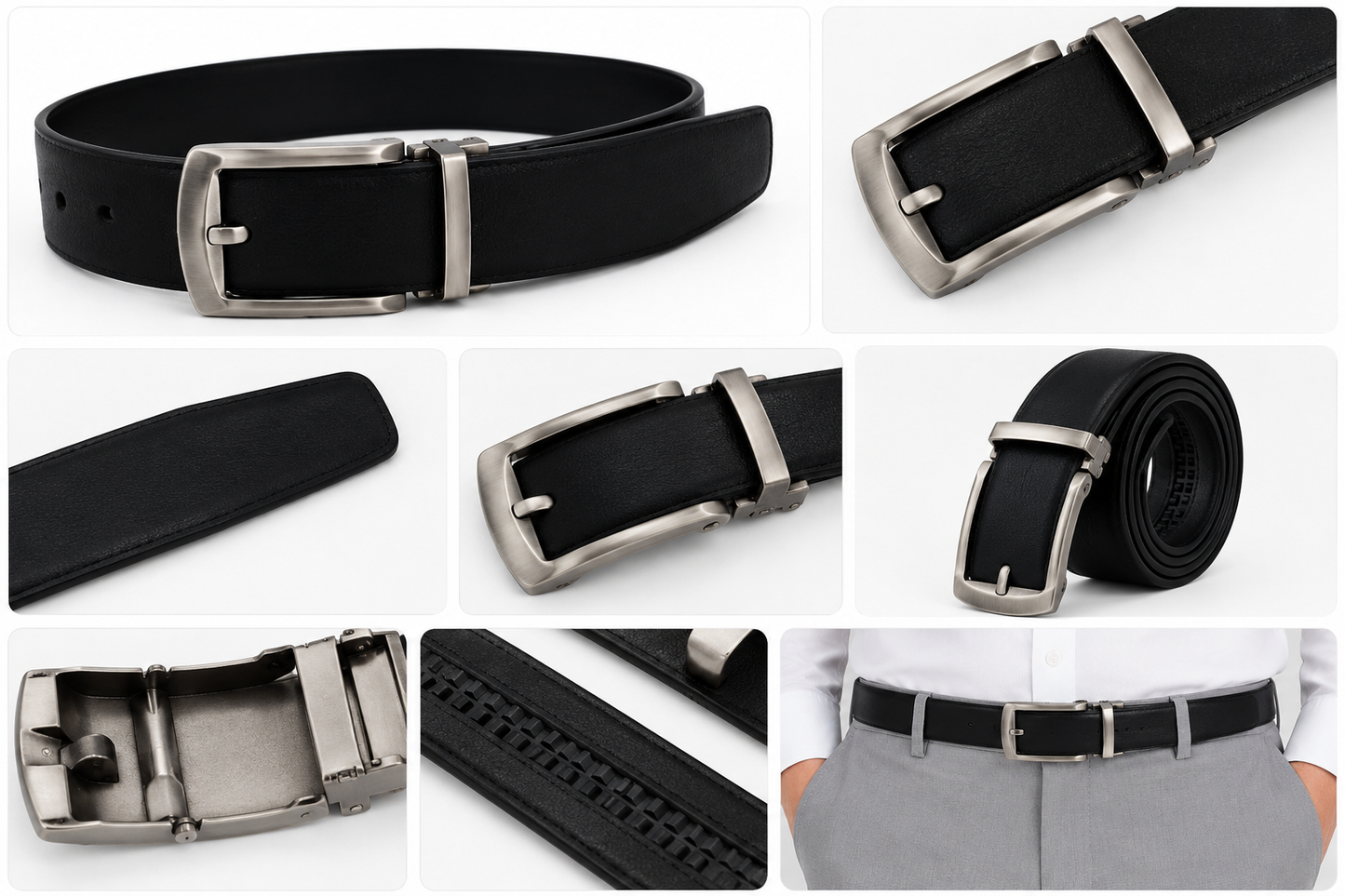 Premium Men's Formal Belt Auto Lock Belt