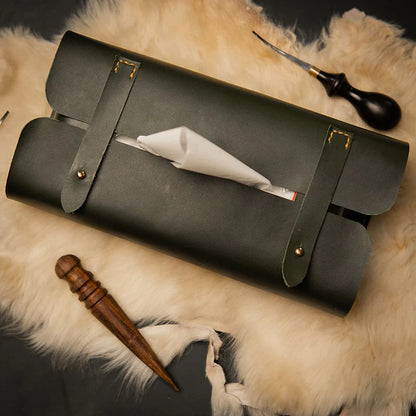 Premium Leather Tissue Box