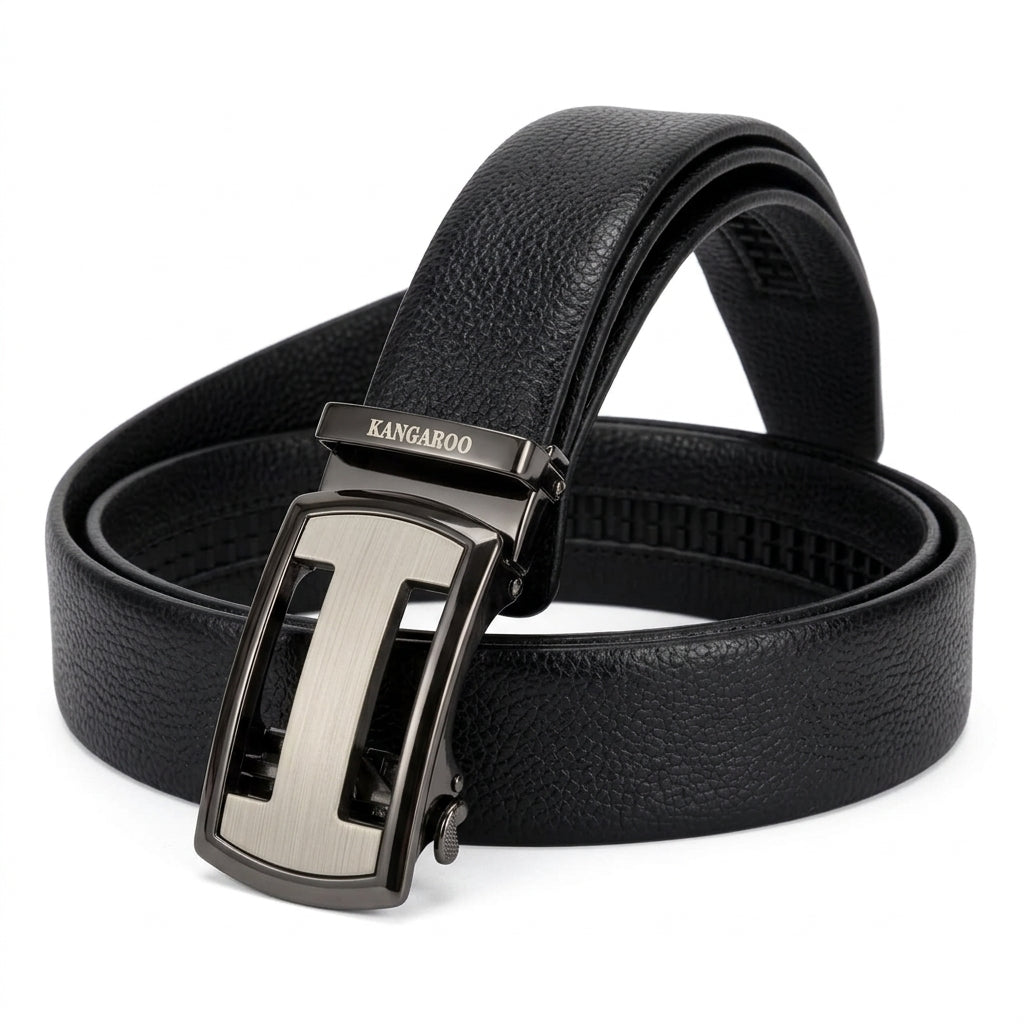 🖤 KANGAROO Premium Black Auto-Lock Belt for Men