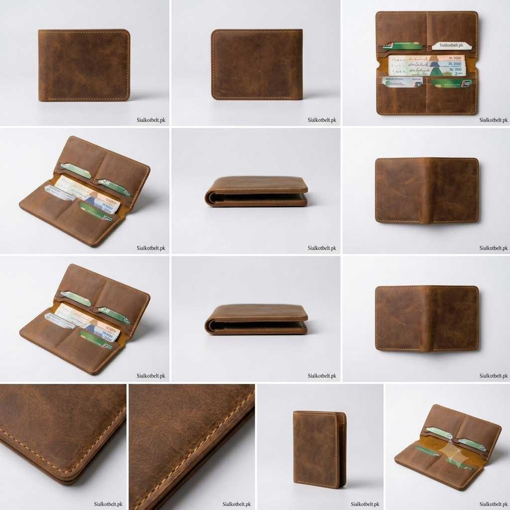 Premium Handcrafted Clipper Leather Long Wallet