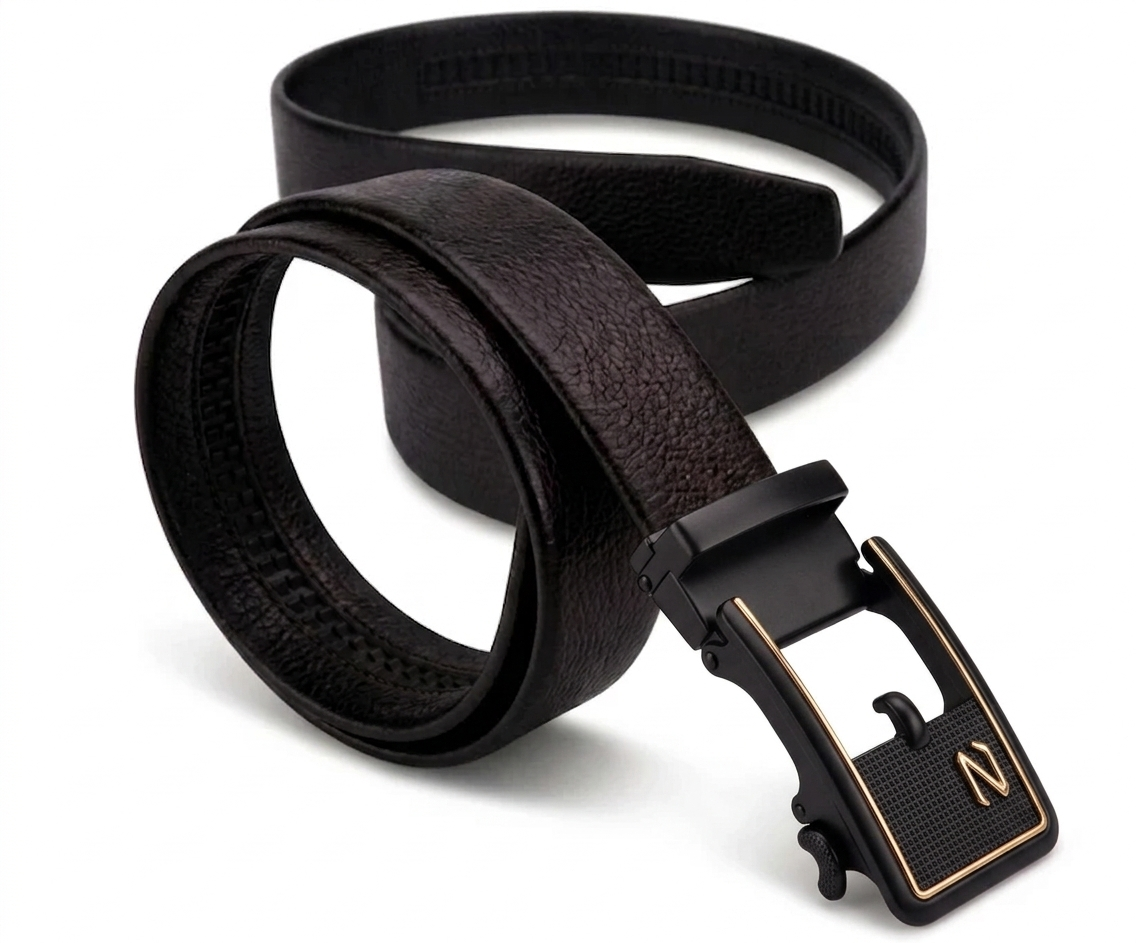 Modern Designer Leather Belt With Auto Lock System