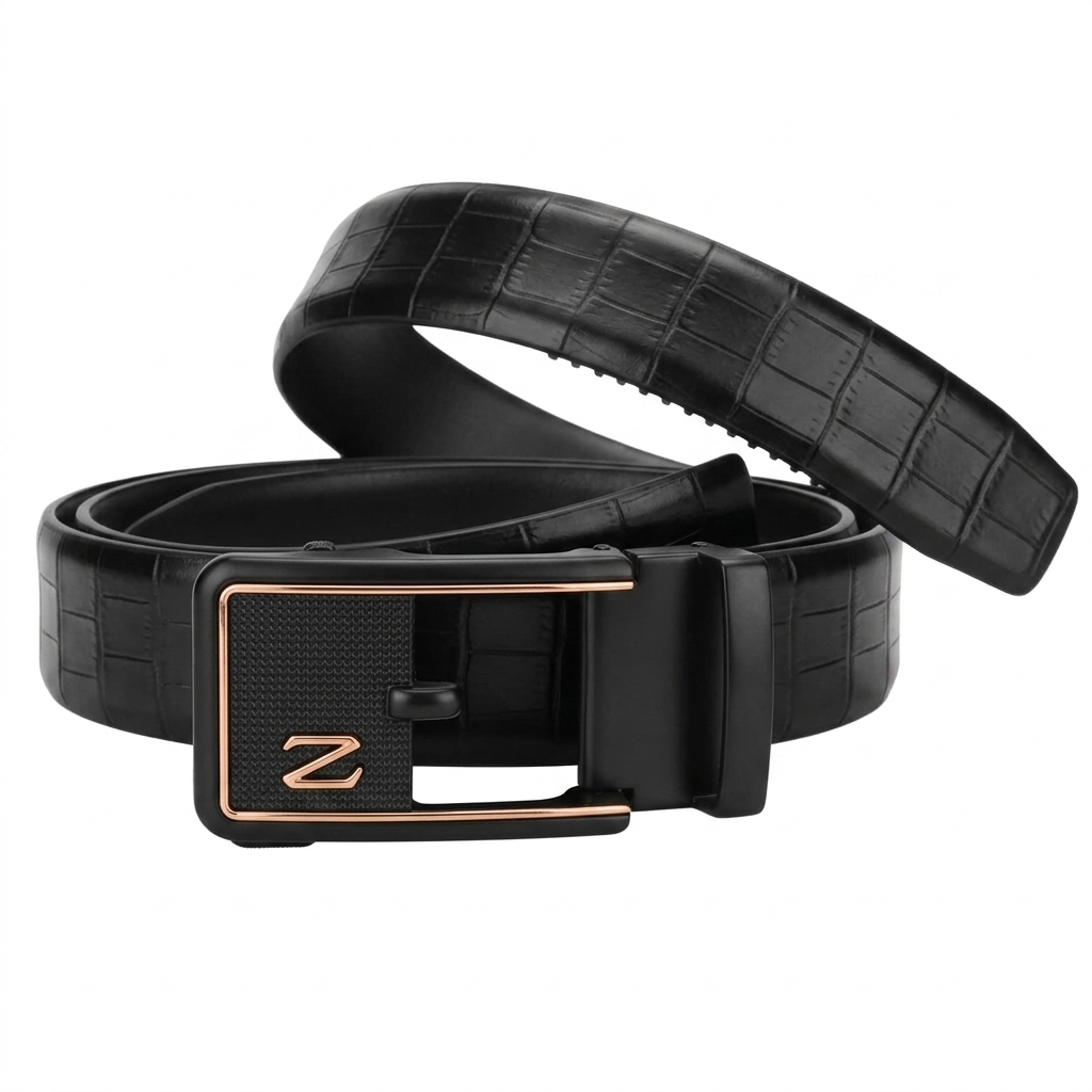 Luxury Automatic Lock Leather Belt For Men