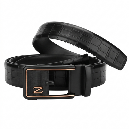 Luxury Automatic Lock Leather Belt For Men