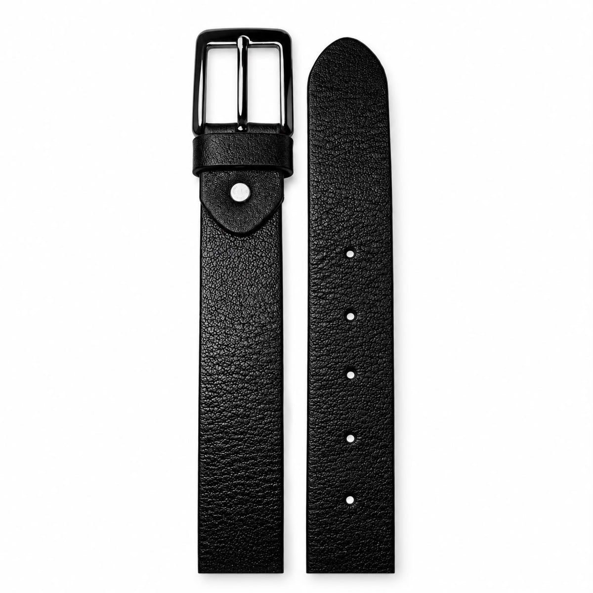 🖤 Premium Classic Black Leather Belt – Elegant & Timeless Style