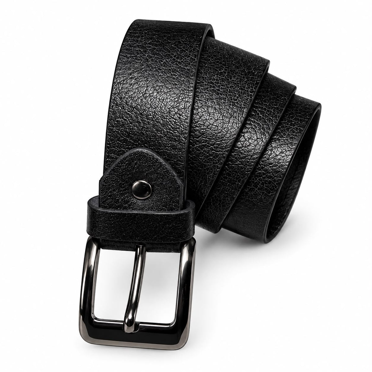 🖤 Premium Classic Black Leather Belt – Elegant & Timeless Style