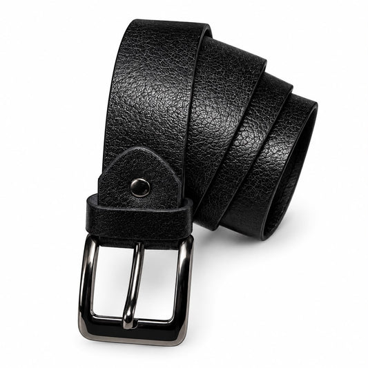 🖤 Premium Classic Black Leather Belt – Elegant & Timeless Style