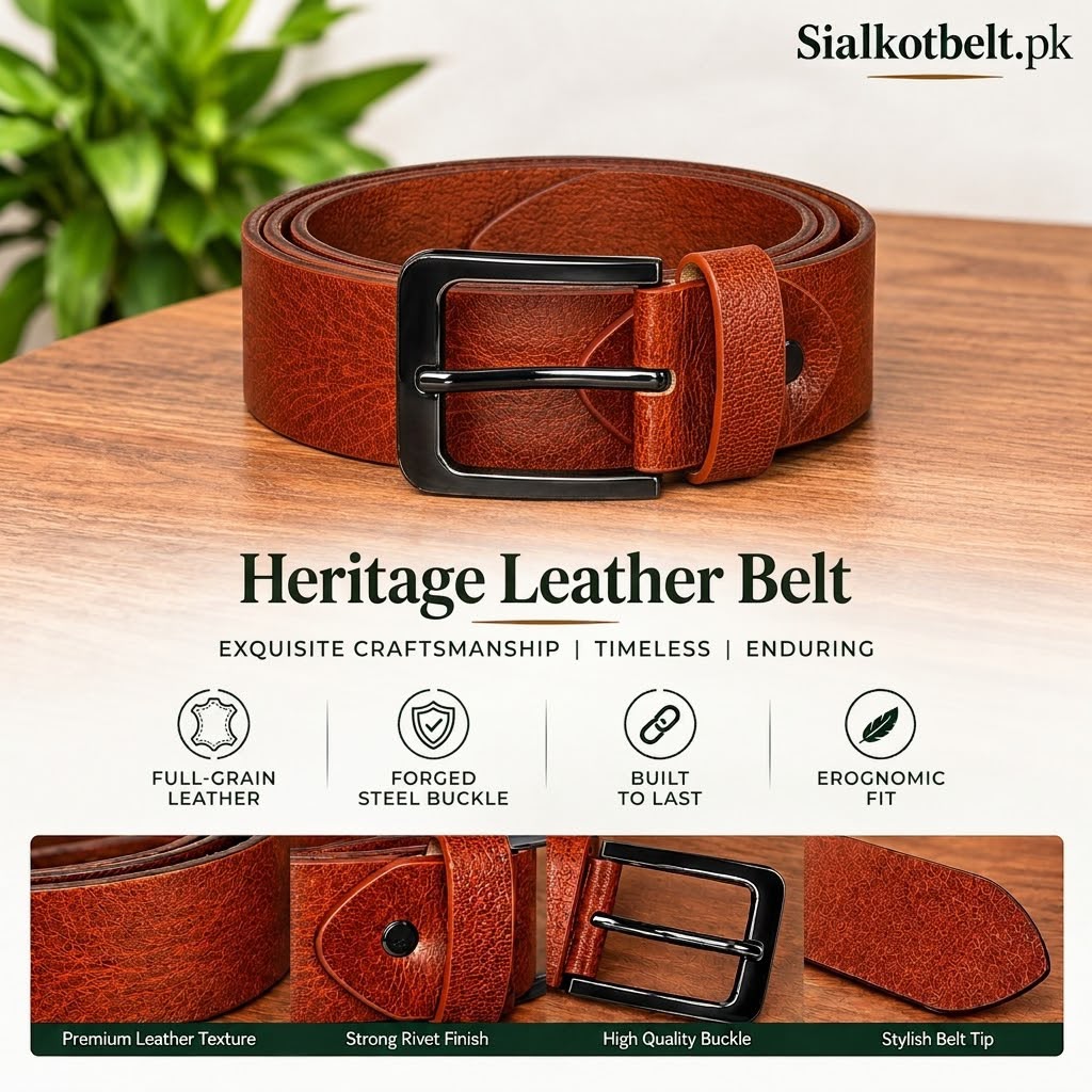 🤎 Classic Premium Brown Leather Belt for Men