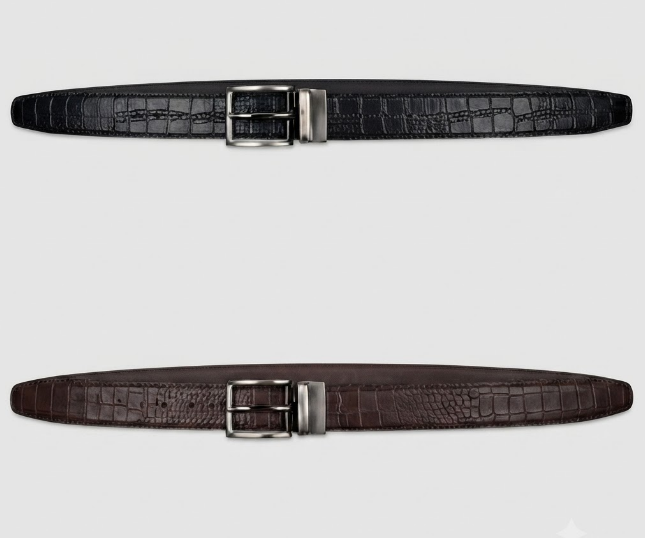Premium Double-Sided 100% Pure Genuine Leather Belt🖤