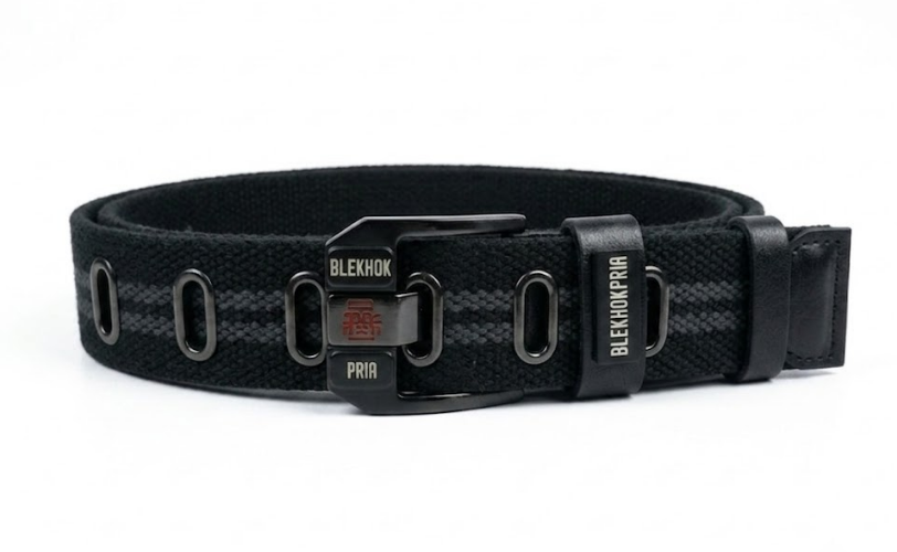 Premium Woven Canvas Belt – Black